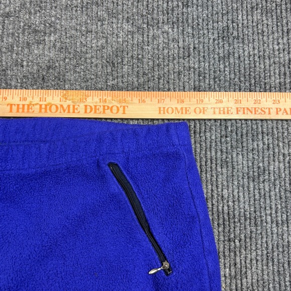 L.L. Bean Sweatpants Men's 36 Blue Fleece Pants Zip Pockets Ankle Zips Outdoor - Picture 7 of 7